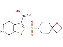 2-(1-oxa-7-azaspiro[3.5]non-7-ylsulfonyl)-4,5,6,7-tetrahydrothieno[2,3-c]pyridine-3-carboxylic acid