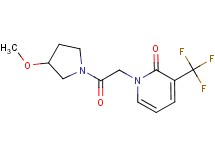 1-[2-(3-methoxypyrrolidin-1-yl)-2-oxoethyl]-3-(trifluoromethyl)pyridin-2(1H)-one