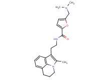5-[(dimethylamino)methyl]-N-[2-(2-methyl-5,6-dihydro-4H-pyrrolo[3,2,1-ij]quinolin-1-yl)ethyl]-2-furamide