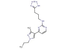 4-(3-methyl-1-propyl-1H-pyrazol-4-yl)-N-[3-(1H-tetrazol-5-yl)propyl]-2-pyrimidinamine
