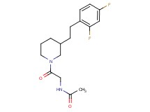 N-(2-{3-[2-(2,4-difluorophenyl)ethyl]-1-piperidinyl}-2-oxoethyl)acetamide