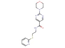 2-morpholin-4-yl-N-[2-(pyridin-2-ylthio)ethyl]pyrimidine-5-carboxamide