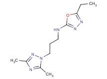 N-[3-(3,5-dimethyl-1H-1,2,4-triazol-1-yl)propyl]-5-ethyl-1,3,4-oxadiazol-2-amine