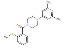 1-(2,6-dimethyl-4-pyridinyl)-4-[2-(methylthio)benzoyl]piperazine