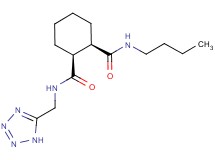 (1R*,2S*)-N-butyl-N'-(1H-tetrazol-5-ylmethyl)-1,2-cyclohexanedicarboxamide
