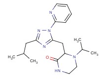 3-[(3-isobutyl-1-pyridin-2-yl-1H-1,2,4-triazol-5-yl)methyl]-4-isopropylpiperazin-2-one
