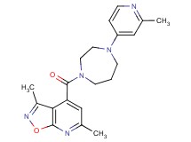 3,6-dimethyl-4-{[4-(2-methyl-4-pyridinyl)-1,4-diazepan-1-yl]carbonyl}isoxazolo[5,4-b]pyridine