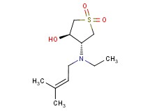(3R*,4R*)-4-[ethyl(3-methylbut-2-en-1-yl)amino]tetrahydrothiophene-3-ol 1,1-dioxide