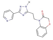 4-[2-(3-pyridin-3-yl-1H-1,2,4-triazol-5-yl)ethyl]-2H-1,4-benzoxazin-3(4H)-one