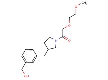 [3-({1-[(2-methoxyethoxy)acetyl]pyrrolidin-3-yl}methyl)phenyl]methanol