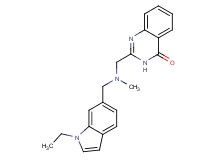 2-{[[(1-ethyl-1H-indol-6-yl)methyl](methyl)amino]methyl}-4(3H)-quinazolinone