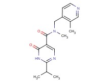 2-isopropyl-N-methyl-N-[(3-methylpyridin-4-yl)methyl]-6-oxo-1,6-dihydropyrimidine-5-carboxamide