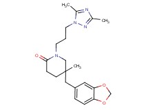 5-(1,3-benzodioxol-5-ylmethyl)-1-[3-(3,5-dimethyl-1H-1,2,4-triazol-1-yl)propyl]-5-methylpiperidin-2-one