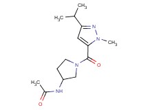 N-{1-[(3-isopropyl-1-methyl-1H-pyrazol-5-yl)carbonyl]-3-pyrrolidinyl}acetamide