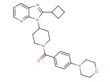 2-cyclobutyl-3-{1-[4-(4-morpholinyl)benzoyl]-4-piperidinyl}-3H-imidazo[4,5-b]pyridine
