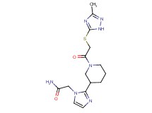 2-[2-(1-{[(3-methyl-1H-1,2,4-triazol-5-yl)thio]acetyl}-3-piperidinyl)-1H-imidazol-1-yl]acetamide