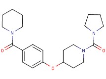 4-[4-(piperidin-1-ylcarbonyl)phenoxy]-1-(pyrrolidin-1-ylcarbonyl)piperidine