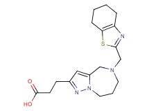 3-[5-(4,5,6,7-tetrahydro-1,3-benzothiazol-2-ylmethyl)-5,6,7,8-tetrahydro-4H-pyrazolo[1,5-a][1,4]diazepin-2-yl]propanoic acid