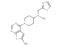 N-methyl-1-(6-methylthieno[2,3-d]pyrimidin-4-yl)-N-(1,3-thiazol-2-ylmethyl)piperidin-4-amine