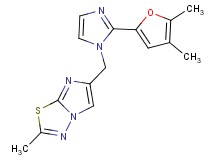 6-{[2-(4,5-dimethyl-2-furyl)-1H-imidazol-1-yl]methyl}-2-methylimidazo[2,1-b][1,3,4]thiadiazole