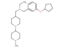 N-[3-(cyclopentyloxy)benzyl]-N-[(1'-methyl-1,4'-bipiperidin-4-yl)methyl]ethanamine