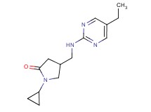 1-cyclopropyl-4-{[(5-ethylpyrimidin-2-yl)amino]methyl}pyrrolidin-2-one