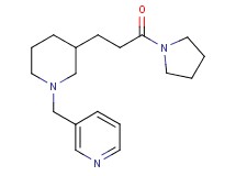 3-({3-[3-oxo-3-(1-pyrrolidinyl)propyl]-1-piperidinyl}methyl)pyridine