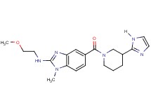 5-{[3-(1H-imidazol-2-yl)piperidin-1-yl]carbonyl}-N-(2-methoxyethyl)-1-methyl-1H-benzimidazol-2-amine