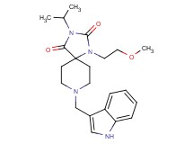 8-(1H-indol-3-ylmethyl)-3-isopropyl-1-(2-methoxyethyl)-1,3,8-triazaspiro[4.5]decane-2,4-dione