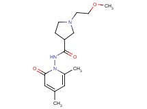 N-(4,6-dimethyl-2-oxo-1(2H)-pyridinyl)-1-(2-methoxyethyl)-3-pyrrolidinecarboxamide trifluoroacetate
