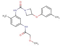 N-{5-[(methoxyacetyl)amino]-2-methylphenyl}-3-(3-methylphenoxy)azetidine-1-carboxamide
