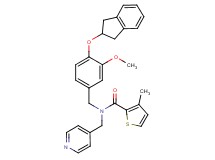 N-[4-(2,3-dihydro-1H-inden-2-yloxy)-3-methoxybenzyl]-3-methyl-N-(4-pyridinylmethyl)-2-thiophenecarboxamide