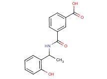 3-({[1-(2-hydroxyphenyl)ethyl]amino}carbonyl)benzoic acid