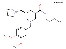 (3R,5R)-N-butyl-1-(3,4-dimethoxybenzyl)-5-(1-pyrrolidinylmethyl)-3-piperidinecarboxamide