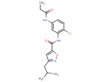 N-[2-chloro-5-(propionylamino)phenyl]-3-isobutylisoxazole-5-carboxamide