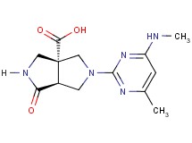 (3aR*,6aS*)-5-[4-methyl-6-(methylamino)pyrimidin-2-yl]-1-oxohexahydropyrrolo[3,4-c]pyrrole-3a(1H)-carboxylic acid