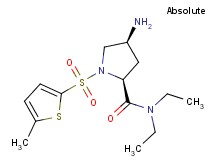 (4S)-4-amino-N,N-diethyl-1-[(5-methyl-2-thienyl)sulfonyl]-L-prolinamide