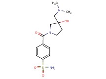 4-({3-[(dimethylamino)methyl]-3-hydroxy-1-pyrrolidinyl}carbonyl)benzenesulfonamide
