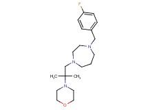 1-(4-fluorobenzyl)-4-[2-methyl-2-(4-morpholinyl)propyl]-1,4-diazepane