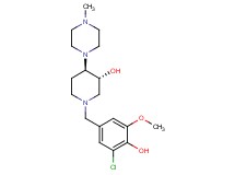 (3R*,4R*)-1-(3-chloro-4-hydroxy-5-methoxybenzyl)-4-(4-methyl-1-piperazinyl)-3-piperidinol