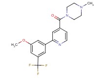 1-{2-[3-methoxy-5-(trifluoromethyl)phenyl]isonicotinoyl}-4-methylpiperazine