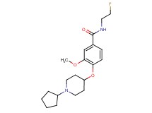 4-[(1-cyclopentylpiperidin-4-yl)oxy]-N-(2-fluoroethyl)-3-methoxybenzamide