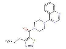 4-{4-[(4-propyl-1,2,3-thiadiazol-5-yl)carbonyl]-1-piperazinyl}quinazoline