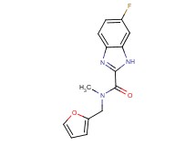6-fluoro-N-(2-furylmethyl)-N-methyl-1H-benzimidazole-2-carboxamide