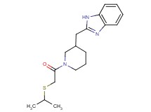 2-({1-[(isopropylthio)acetyl]-3-piperidinyl}methyl)-1H-benzimidazole