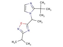 5-[1-(2-tert-butyl-1H-imidazol-1-yl)ethyl]-3-isopropyl-1,2,4-oxadiazole