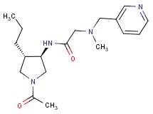N~1~-[(3R*,4S*)-1-acetyl-4-propyl-3-pyrrolidinyl]-N~2~-methyl-N~2~-(3-pyridinylmethyl)glycinamide