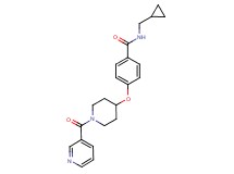 N-(cyclopropylmethyl)-4-{[1-(pyridin-3-ylcarbonyl)piperidin-4-yl]oxy}benzamide
