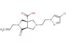 (3aS*,6aS*)-2-allyl-5-[2-(4-chloro-1H-pyrazol-1-yl)ethyl]-1-oxohexahydropyrrolo[3,4-c]pyrrole-3a(1H)-carboxylic acid