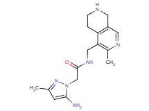 2-(5-amino-3-methyl-1H-pyrazol-1-yl)-N-[(3-methyl-5,6,7,8-tetrahydro-2,7-naphthyridin-4-yl)methyl]acetamide